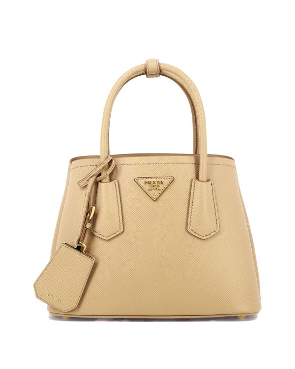 Double Saffiano Leather Mini Bag